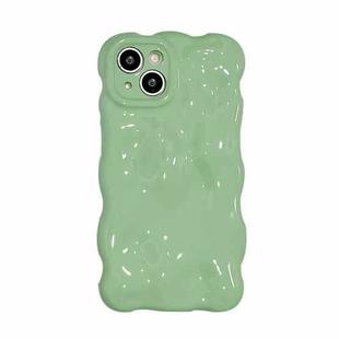 For iPhone 14 Gloss Oil Wave BubblesTPU Phone Case(Duck Green)