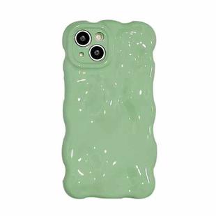 For iPhone 12 Pro Max Gloss Oil Wave BubblesTPU Phone Case(Duck Green)