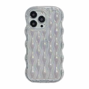 For iPhone 13 Pro Max Wavy Chameleon TPU Phone Case(Silver)