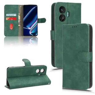 For Realme GT Neo5 SE Skin Feel Magnetic Flip Leather Phone Case(Green)