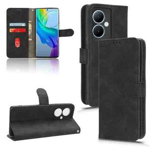 For vivo Y78 Plus Skin Feel Magnetic Flip Leather Phone Case(Black)