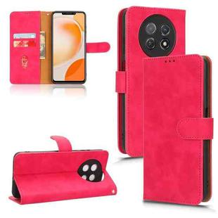 For Huawei Enjoy 60X Skin Feel Magnetic Flip Leather Phone Case(Rose Red)