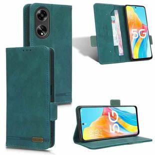 For OPPO A1 5G Magnetic Clasp Leather Phone Case(Green)