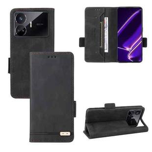 For Realme GT Neo5 SE Magnetic Clasp Leather Phone Case(Black)