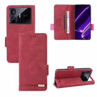 For Realme GT Neo5 SE Magnetic Clasp Leather Phone Case(Red)