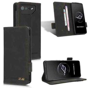 For ASUS ROG Phone 7 Magnetic Clasp Leather Phone Case(Black)