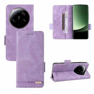 For Xiaomi 13 Ultra Magnetic Clasp Leather Phone Case(Purple)