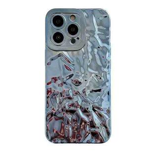 For iPhone 14 Plus Meteorite Texture Electroplating TPU Phone Case(Blue)
