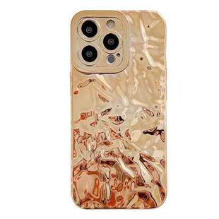 For iPhone 14 Pro Meteorite Texture Electroplating TPU Phone Case(Gold)