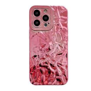 For iPhone 14 Pro Max Meteorite Texture Electroplating TPU Phone Case(Red)