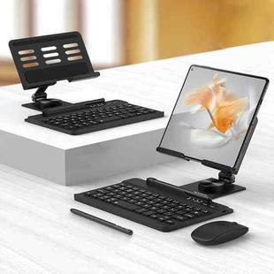 For Huawei Mate XS / XS 2 / X2 / X3 GKK Magnetic Folding Keyboard Bracket Set, Keyboard + Holder + Pen + Mouse(Black)