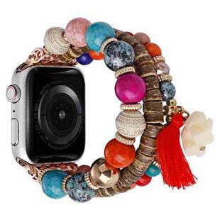 Beads Elephant Pendant Watch Band For Apple Watch Ultra 49mm(Colorful)