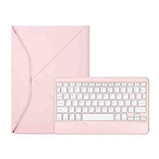 Z10B For iPad 10th Gen 10.9 2022 Pen Slot Bluetooth Keyboard Leather Tablet Case(Pink)
