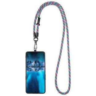 Adjustable Universal Phone Lanyard with Detachable Clip(Purple Green Blue)