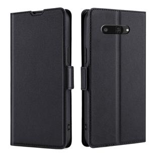 For Kyocera Digno SX4 5G Ultra-thin Voltage Side Buckle Horizontal Flip Leather Phone Case(Black)
