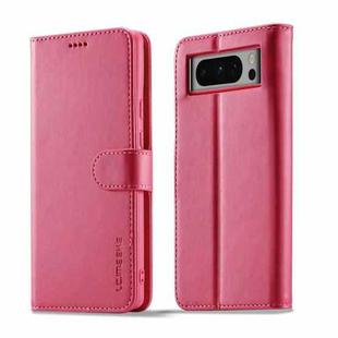 For Google Pixel 8 Pro LC.IMEEKE Calf Texture Horizontal Flip Leather Case(Red)