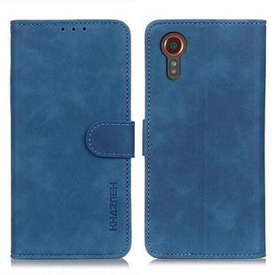For Samsung Galaxy Xcover7 KHAZNEH Retro Texture Horizontal Flip Leather Phone Case(Blue)
