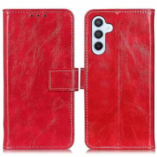 For Samsung Galaxy M34 5G Retro Crazy Horse Texture Horizontal Flip Leather Phone Case(Red)