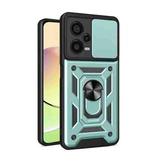 For Xiaomi Redmi Note 12 Pro+ 5G Sliding Camera Cover Design TPU+PC Protective Case(Dark Green)