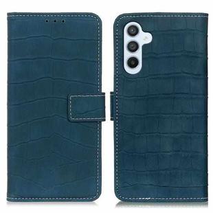 For Samsung Galaxy M34 5G Magnetic Crocodile Texture Leather Phone Case(Green)