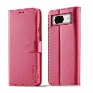 For Google Pixel 8 LC.IMEEKE Calf Texture Flip Leather Phone Case(Red)