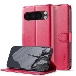 For Google Pixel 10 Pro XL LC.IMEEKE Calf Texture Flip Leather Phone Case(Red)