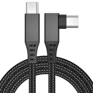 0.5m USB-C / Type-C to USB-C / Type-C Elbow 5Gbps 60W USB3.1 Gen1 Fast Charging Data-sync Cable(Black)