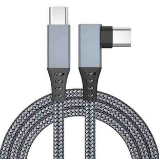 1m USB-C / Type-C to USB-C / Type-C Elbow 5Gbps 60W USB3.1 Gen1 Fast Charging Data-sync Cable(Grey)