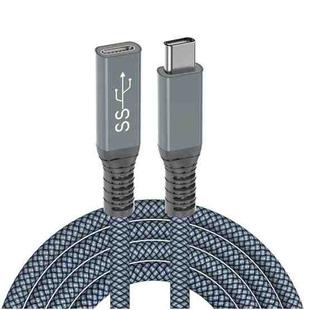 2m USB-C / Type-C Straight Male to Female 10Gbps Extension Cable(Grey)