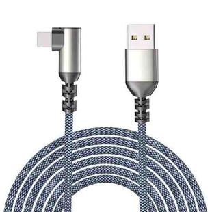 3m 5V 2.4A 480Mbps USB to 8 Pin Elbow Charging Data-sync Cable(Grey)