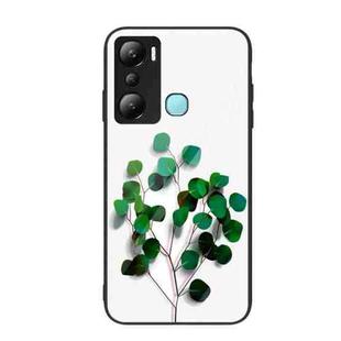 For Infinix Hot 20i Colorful Painted Glass Phone Case(Sapling)