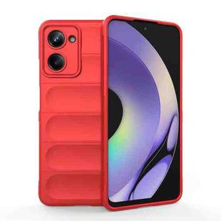 For Realme 10 Pro 5G Magic Shield TPU + Flannel Phone Case(Red)