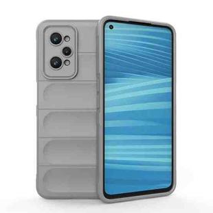 For Realme GT2 Magic Shield TPU + Flannel Phone Case(Grey)