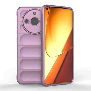 For Realme 11 5G Magic Shield TPU + Flannel Phone Case(Purple)