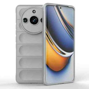 For Realme 11 Pro 5G/11 Pro+ 5G Magic Shield TPU + Flannel Phone Case(Grey)