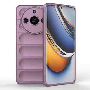 For Realme 11 Pro 5G/11 Pro+ 5G Magic Shield TPU + Flannel Phone Case(Purple)