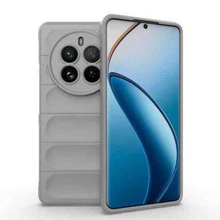 For Realme 12 Pro 5G / 12 Pro+ Magic Shield TPU + Flannel Phone Case(Grey)