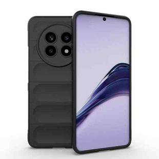 For Realme 13 Pro 5G Global Magic Shield TPU + Flannel Phone Case(Black)