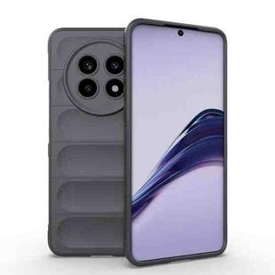 For Realme 13 Pro 5G Global Magic Shield TPU + Flannel Phone Case(Dark Grey)