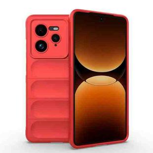 For Realme GT 7 Pro 5G Magic Shield TPU + Flannel Phone Case(Red)