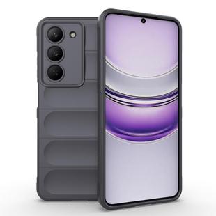 For Realme V60 Pro / 14x 5G Global Magic Shield TPU + Flannel Phone Case(Dark Grey)