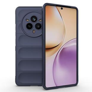 For Realme 14 Pro 5G Global Magic Shield TPU + Flannel Phone Case(Dark Blue)