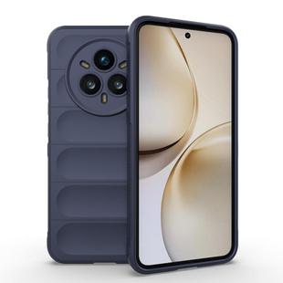 For Realme 14 Pro+ 5G Magic Shield TPU + Flannel Phone Case(Dark Blue)
