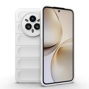 For Realme 14 Pro+ 5G Magic Shield TPU + Flannel Phone Case(White)