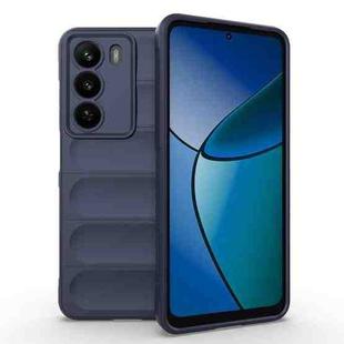 For Realme C73 5G Global / Narzo 80 Lite Magic Shield TPU + Flannel Phone Case(Dark Blue)