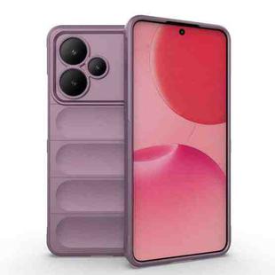 For Realme P4 5G India Magic Shield TPU + Flannel Phone Case(Purple)