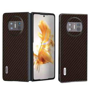 For Huawei Mate X3 ABEEL Carbon Fiber Texture Protective Phone Case(Dark Brown)
