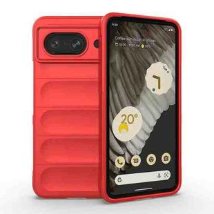 For Google Pixel 8 5G Magic Shield TPU + Flannel Phone Case(Red)