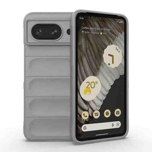 For Google Pixel 8 5G Magic Shield TPU + Flannel Phone Case(Grey)