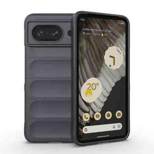 For Google Pixel 8 5G Magic Shield TPU + Flannel Phone Case(Dark Grey)